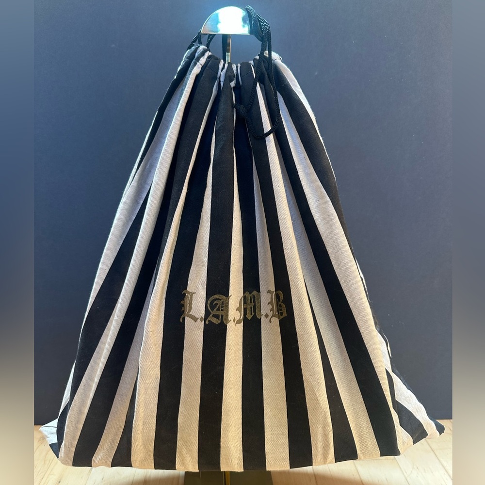 Rare L.A.M.B. By Gwen Stefani "Stencil" Graphic Tote + Stripped Cloth Bag - Picture 2 of 12